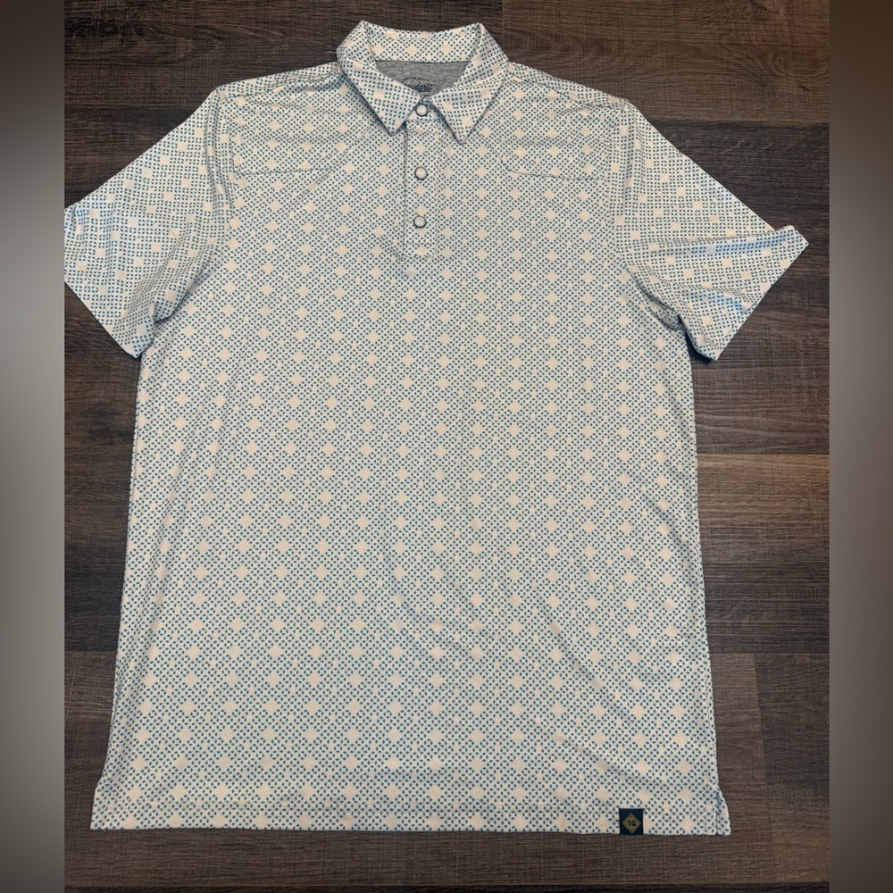 Threadgrit Men's Polo Shirt Pearl Snap Western Shirt Size Small Short Sleeve